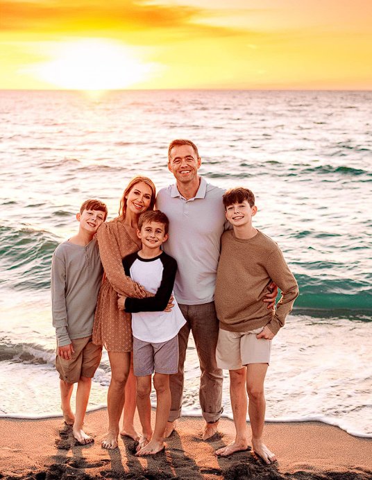Ben Sturgill with his family