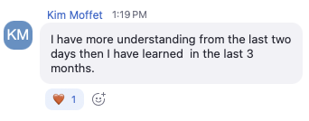 Kim Moffet testimonial